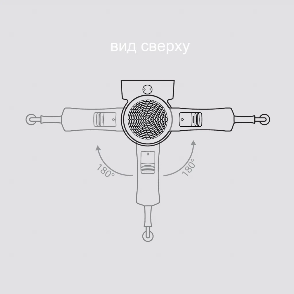 Фен Валера для гостиниц с настенным держателем (Valera Action Super Plus White/Chrome)